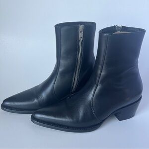 Luxxemx Black Leather Cannes Boot size eu 37 U.S. size 5 but fits like 6
